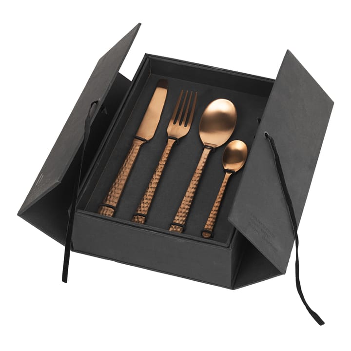 Hune 餐具 cutlery 16 pcs - copper hamme红色 - Broste Copenhagen