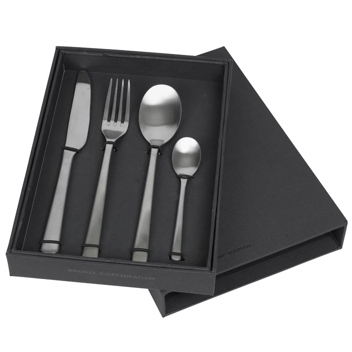 Hune 餐具 cutlery 4 pieces - Brushed satin - Broste Copenhagen