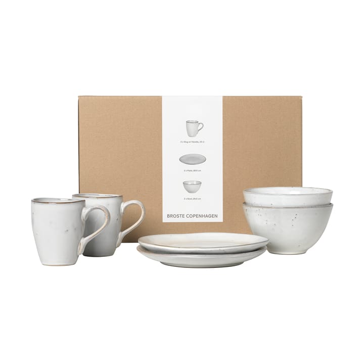 Nordic Sand breakfast 套装 for two - 6 pieces - Broste Copenhagen