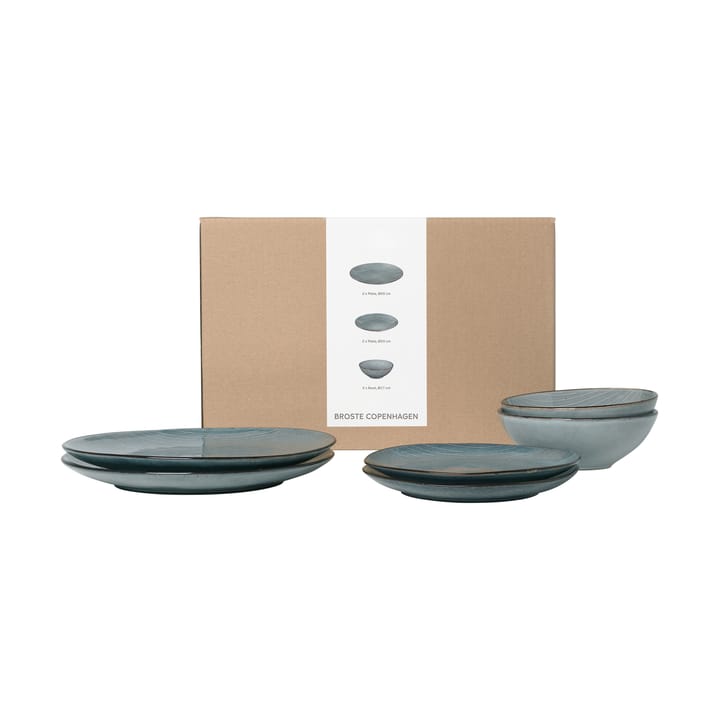 Nordic Sea dinner 套装 for two - 6 pieces - Broste Copenhagen