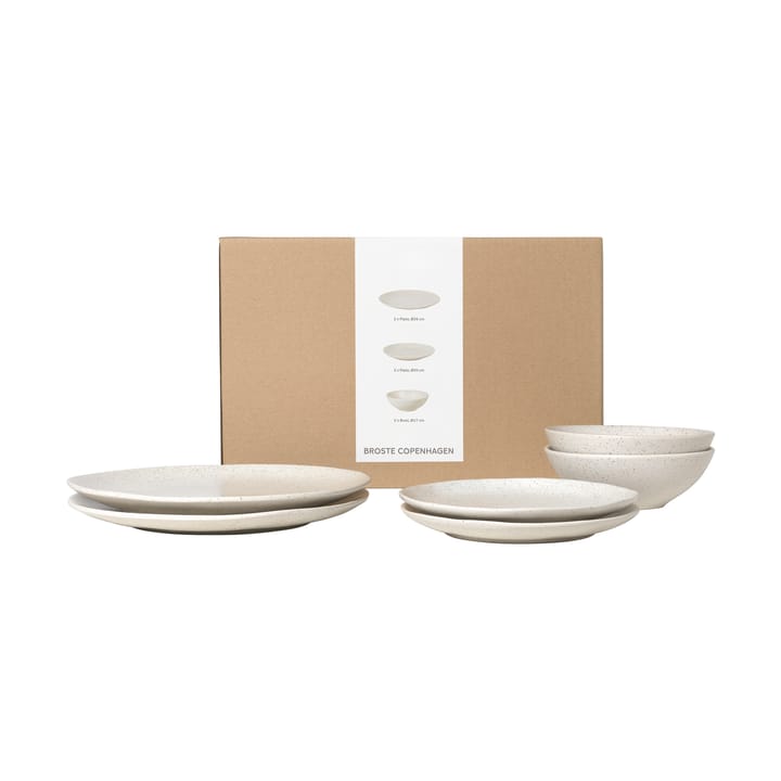 Nordic Vanilla dinner 套装 for two - 6 pieces - Broste Copenhagen