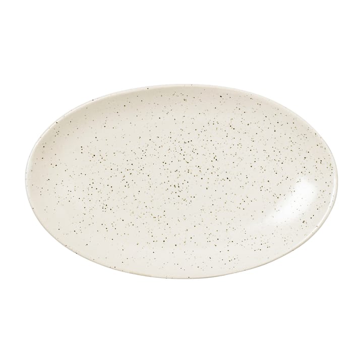 Nordic Vanilla 碟 oval 22 cm - Cream with grains - Broste Copenhagen