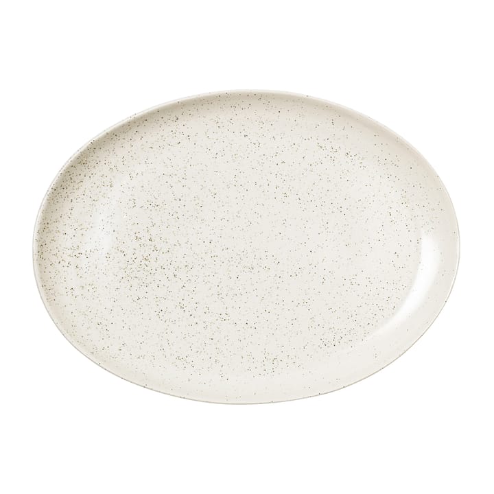 Nordic Vanilla 碟 oval 35.5 cm - Cream with grains - Broste Copenhagen