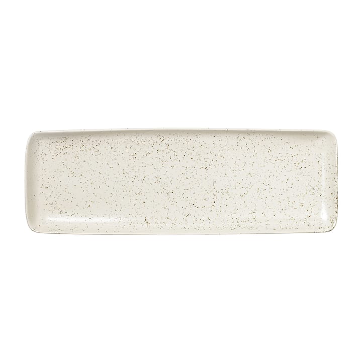 Nordic Vanilla rectangular 碟  12.5x35 cm - Cream with grains - Broste Copenhagen