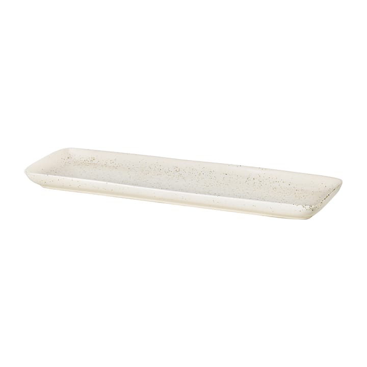 Nordic Vanilla rectangular 碟  12.5x35 cm - Cream with grains - Broste Copenhagen