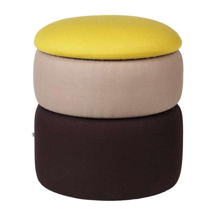 Pond pouffe 42 cm - 黄色-米色-dark grape - Broste Copenhagen