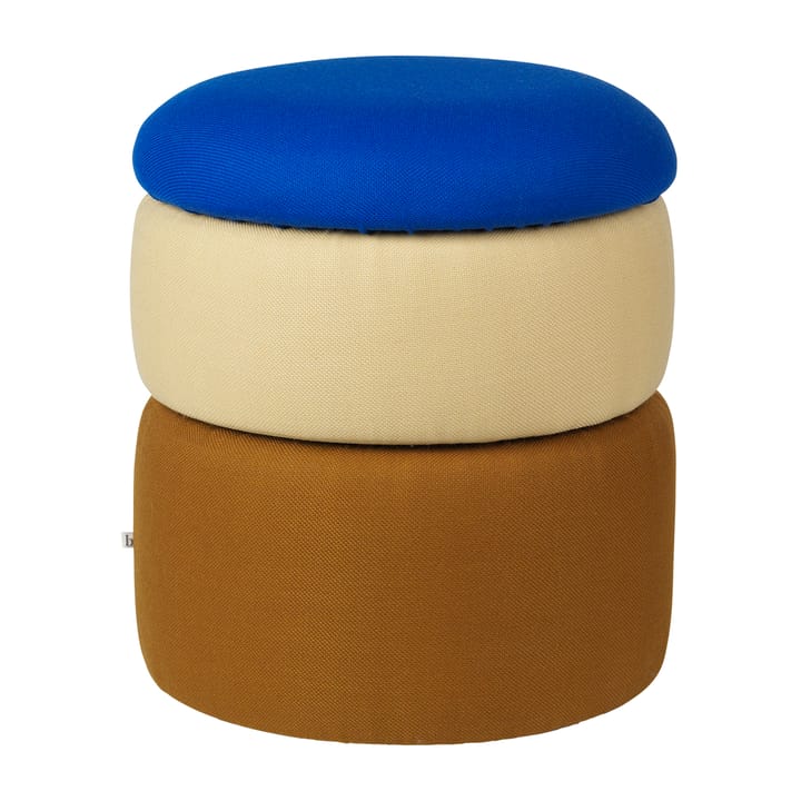 Pond pouffe 42 cm - 蓝色-沙色-ochre - Broste Copenhagen