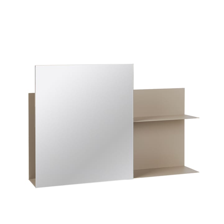 Svante wall shelf with mirror - Iron 米色 - Broste Copenhagen