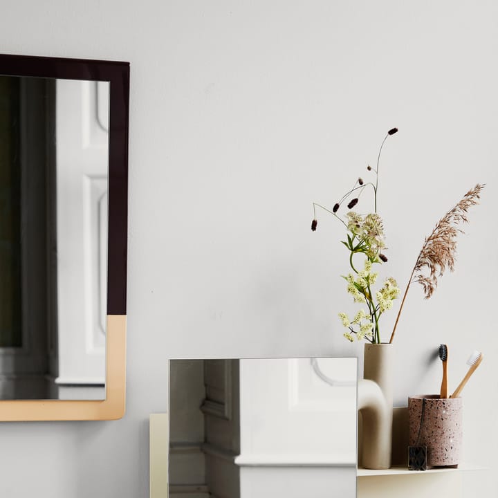 Tenna mirror 26x52 cm - 紫色-米色 - Broste Copenhagen