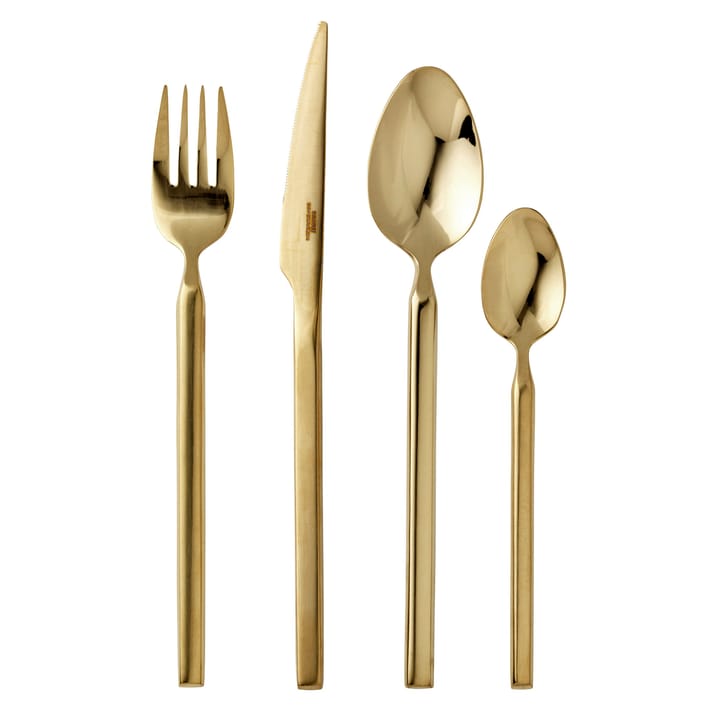 Tvis 餐具 cutlery set 16 pieces - gold - Broste Copenhagen