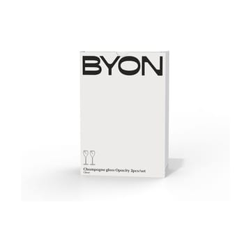 Opacity 香槟杯 16 cl 两件套装 - 透明 - Byon