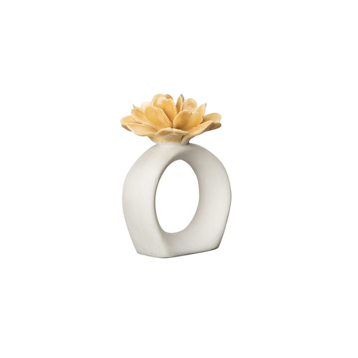 Water Lily napkin ring - 白色-mustard - Byon