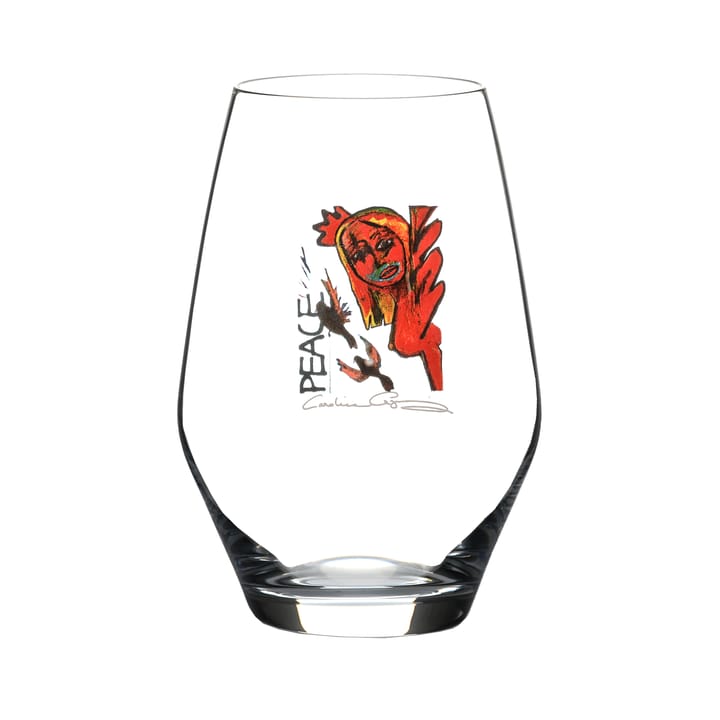 Scream Peace drinking glass - 35 cl - Carolina Gynning