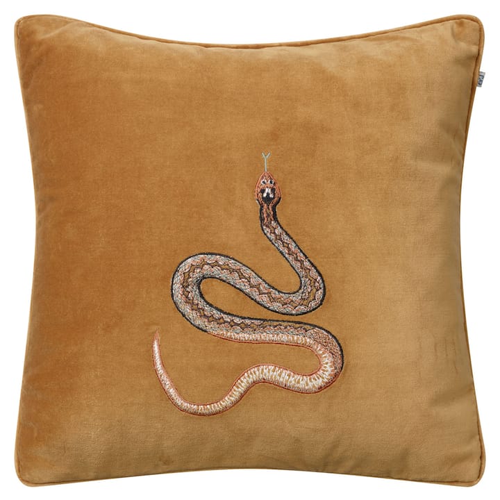 Embroidered Cobra 靠枕套 50x50 cm - Masala 黄色 - Chhatwal & Jonsson