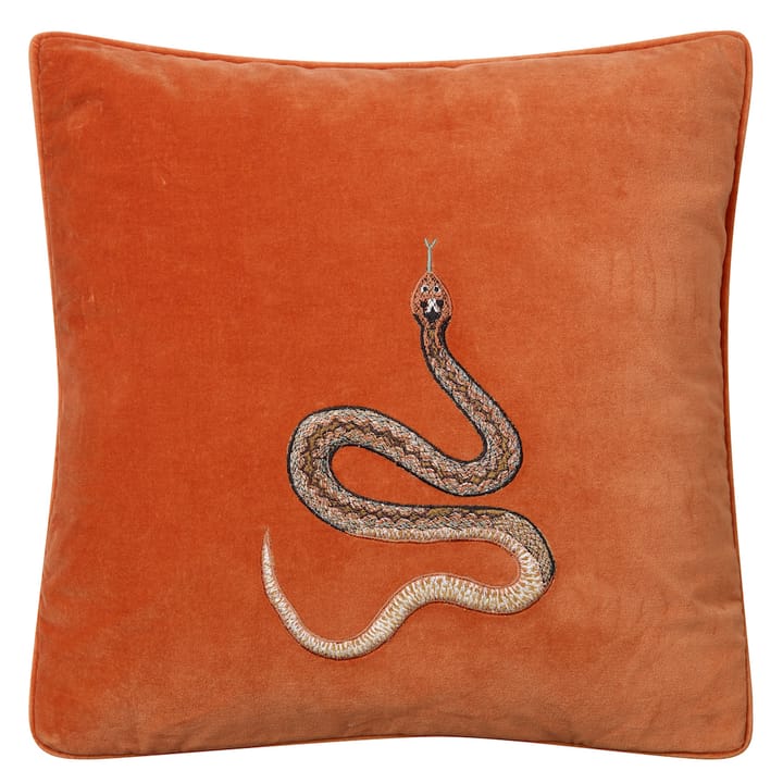 Embroidered Cobra �靠枕套 50x50 cm - 橘色 - Chhatwal & Jonsson