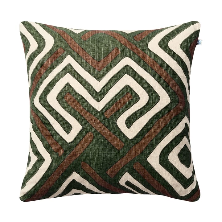 Gujarat 枕头套 50x50 cm - Taupe-Cactus Green - Chhatwal & Jonsson