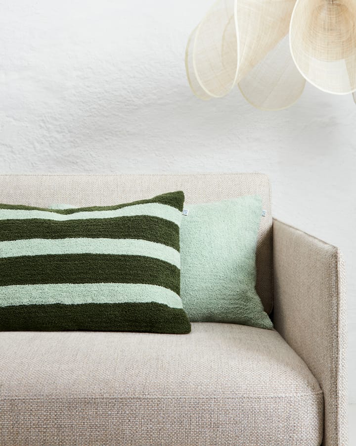 Stripe linen boucle 靠枕套 40x60 cm - Cactus 绿色-青色 - Chhatwal & Jonsson