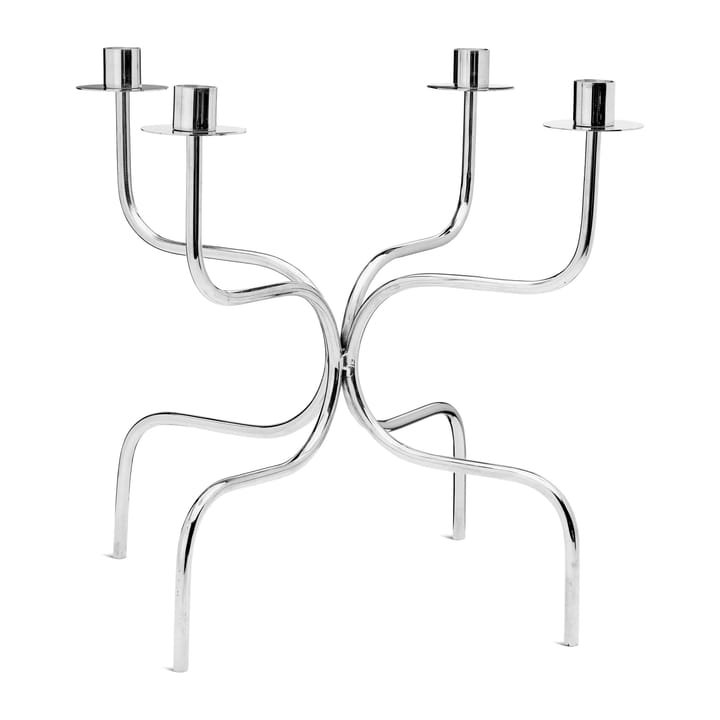 Candlesticks candelabra quartet, Nickel-plated brass Classic Collection