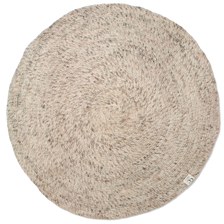 Merino 羊毛地毯 round Ø160 cm - 米色 - Classic Collection