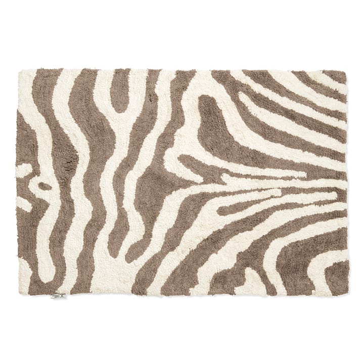 Zebra 浴室地垫60x90 cm - simply 灰褐色（Taupe）-白色 - Classic Collection