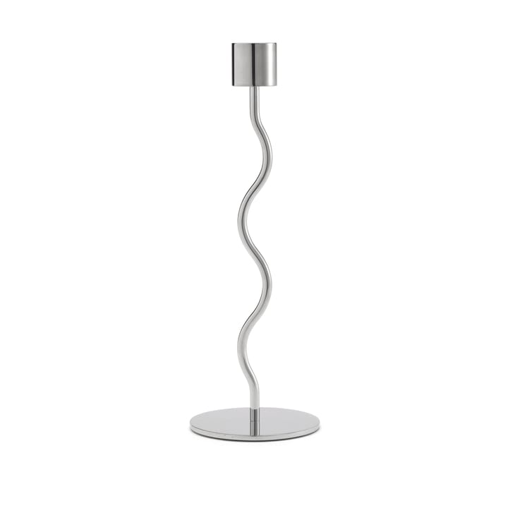 Curved 烛台 23 cm - Rostfritt stål - Cooee Design