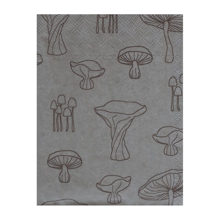 Fungi napkin 33x33 cm 20-pack - 沙色-hazelnut - Cooee Design