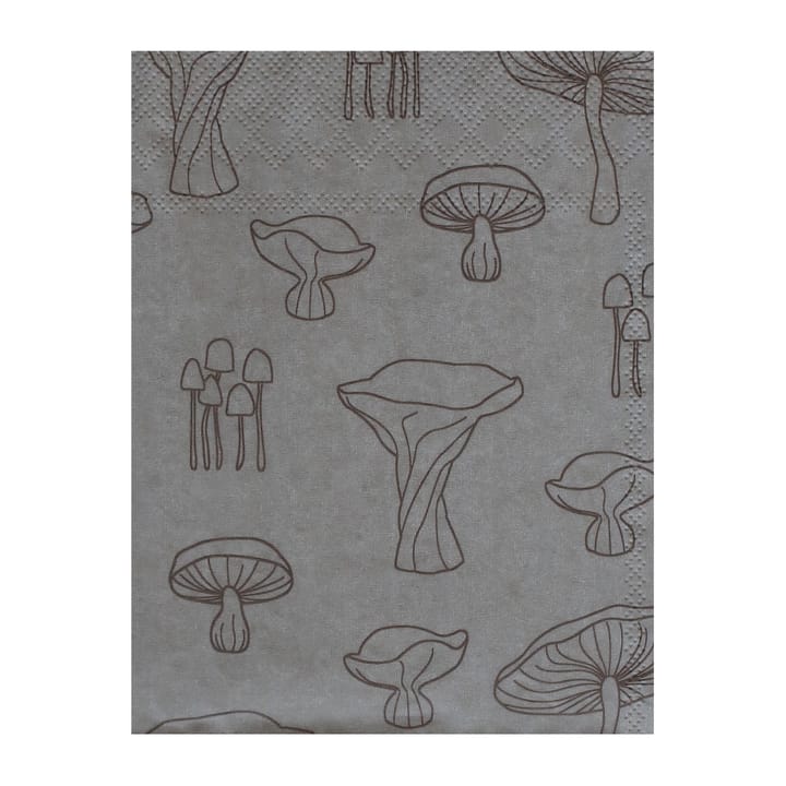 Fungi napkin 33x33 cm 20-pack, 沙色-hazelnut Cooee Design