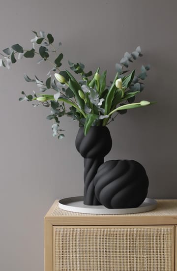 Twist pillar 花瓶 34 cm - 黑色 - Cooee Design