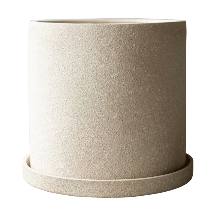 Grow pot Ø30 cm with 碟子 - Creme structure - DBKD