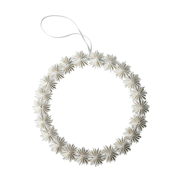 Paper flake wreath 圣诞装饰 - 白色 - DBKD