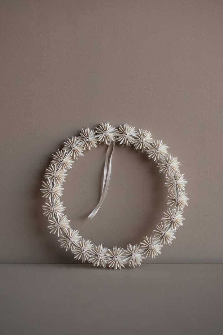 Paper flake wreath 圣诞装饰 - 白色 - DBKD