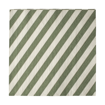 Stripe paper 餐巾纸 33x33 cm 20件装 - 绿色 - DBKD