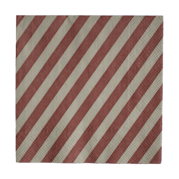 Stripe paper 餐巾纸 33x33 cm 20件装 - 深红 - DBKD