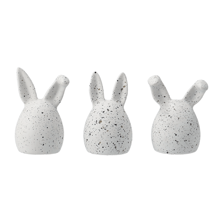 Triplets easter rabbit 三件套装, 白色 dot DBKD