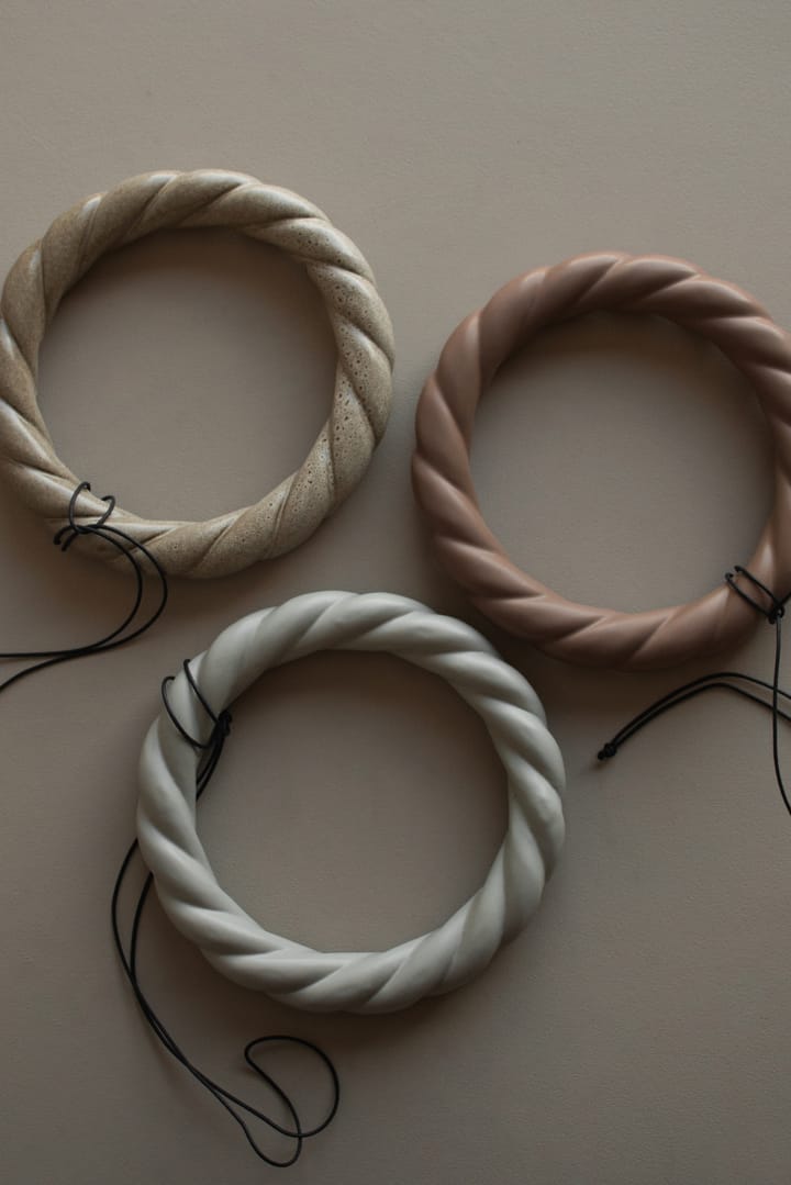 Twine wreath Ø27 cm, Nougat DBKD