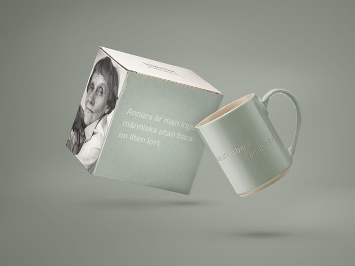 Astrid Lindgren 马克杯. annars är man ingen människa - Svensk text - Design House Stockholm