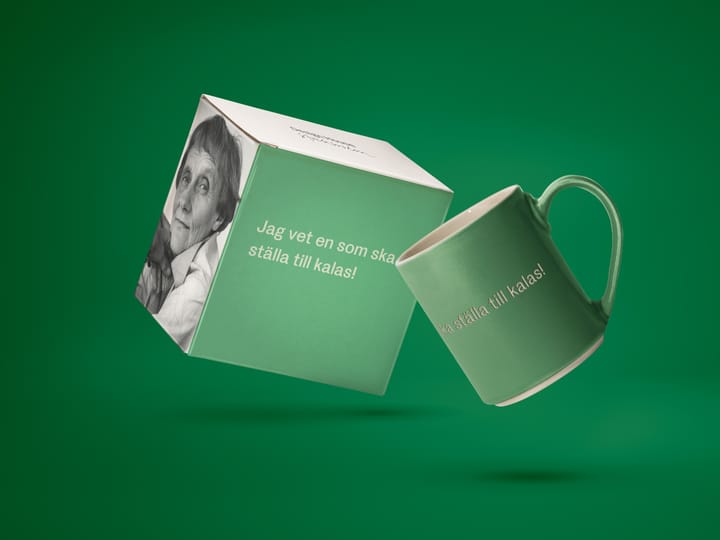 Astrid Lindgren 马克杯, jag vet en som ska… - Swedish text - Design House Stockholm