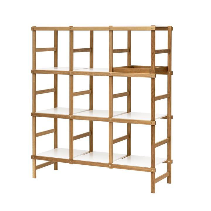 Frame shelfhigh - oak-白色 - Design House Stockholm