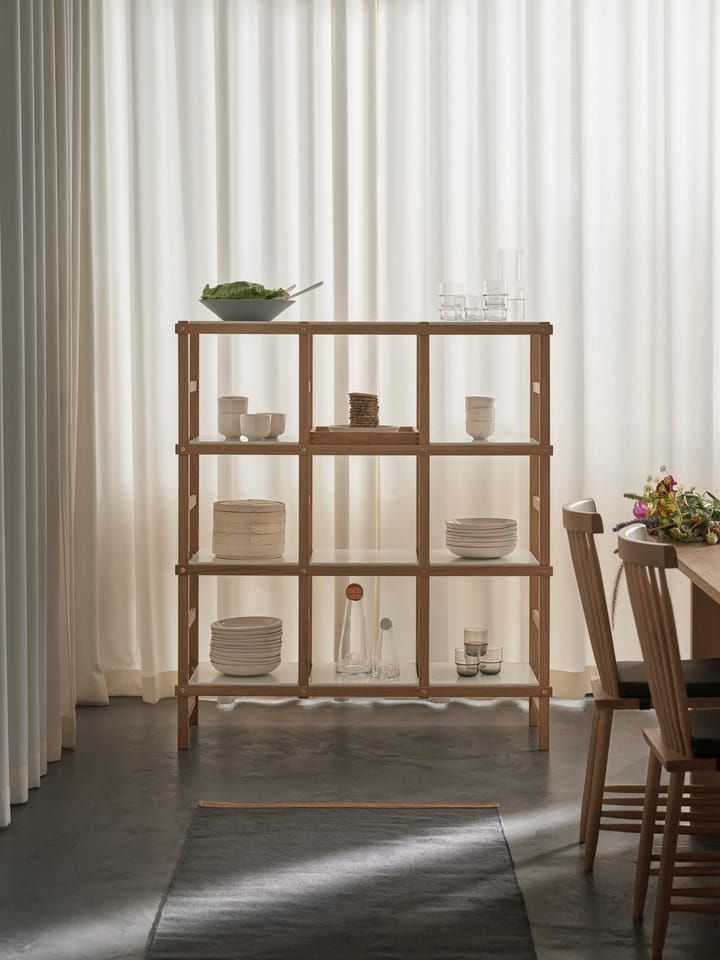 Frame shelfhigh - oak-白色 - Design House Stockholm