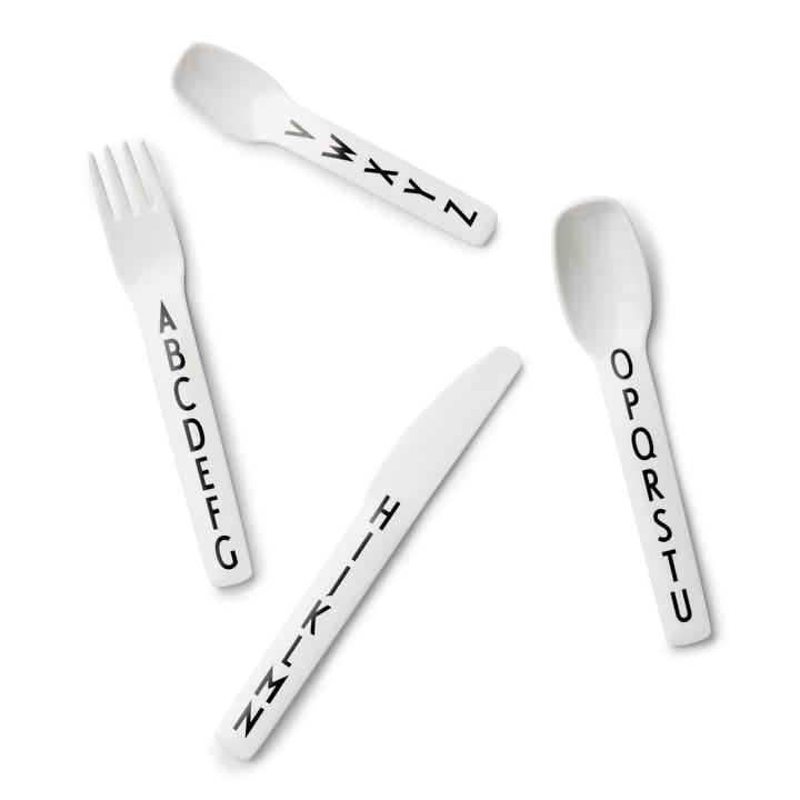 Design Letters children's 餐具 cutlery melamine - 4 pieces - Design Letters