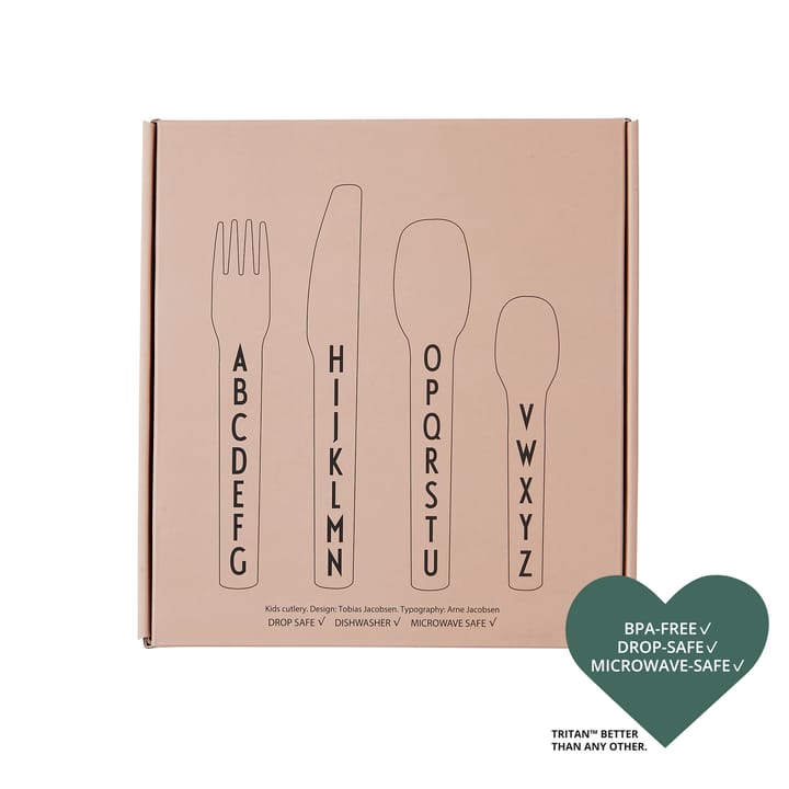 Design Letters children's 餐具 cutlery melamine - Nude - Design Letters