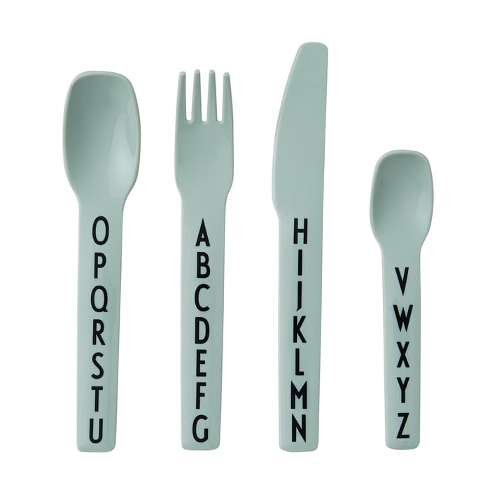 Design Letters children's 餐具 cutlery melamine - 绿色 - Design Letters