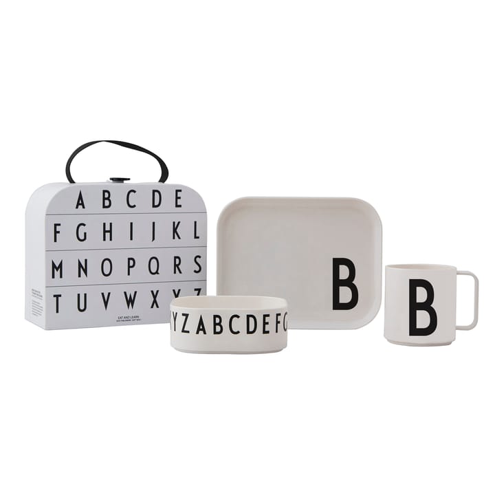 Design Letters children's dinnerware set, B Design Letters