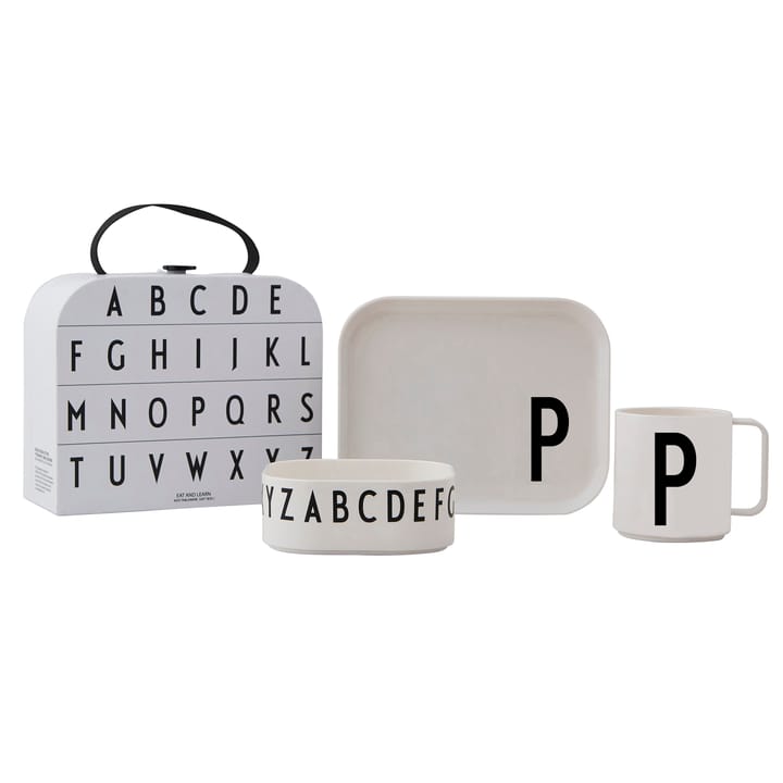 Design Letters children's dinnerware set - P - Design Letters