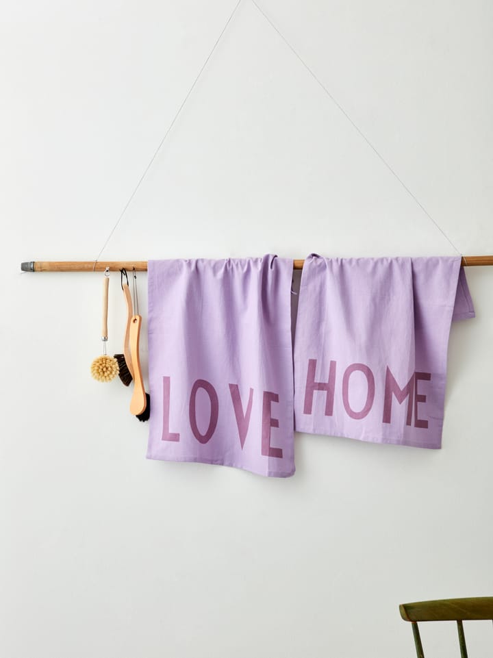 Design Letters 厨房巾  favourite 2 pieces - Love-home-lavender - Design Letters