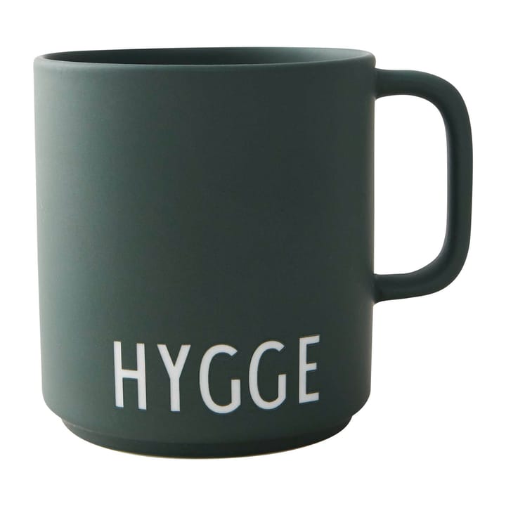 Design Letters favourite 杯子 带把手 25 cl - Hygge-dark 绿色 - Design Letters