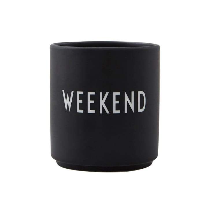 Design Letters favourite 杯子 25 cl, Weekend-black Design Letters