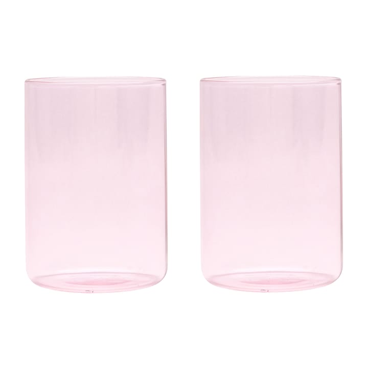 Design Letters favourite glass 35 cl 2 pack - 粉色 - Design Letters