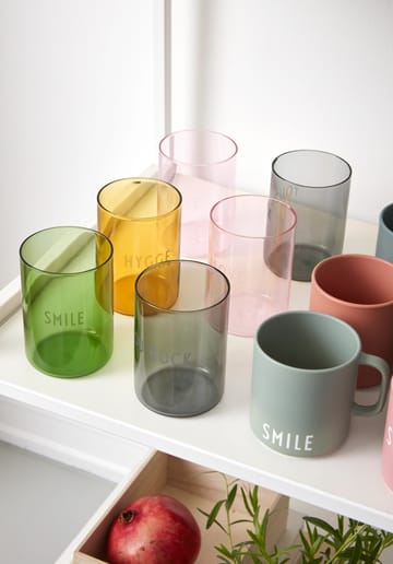 Design Letters favourite glass 35 cl - Smile-绿色 - Design Letters