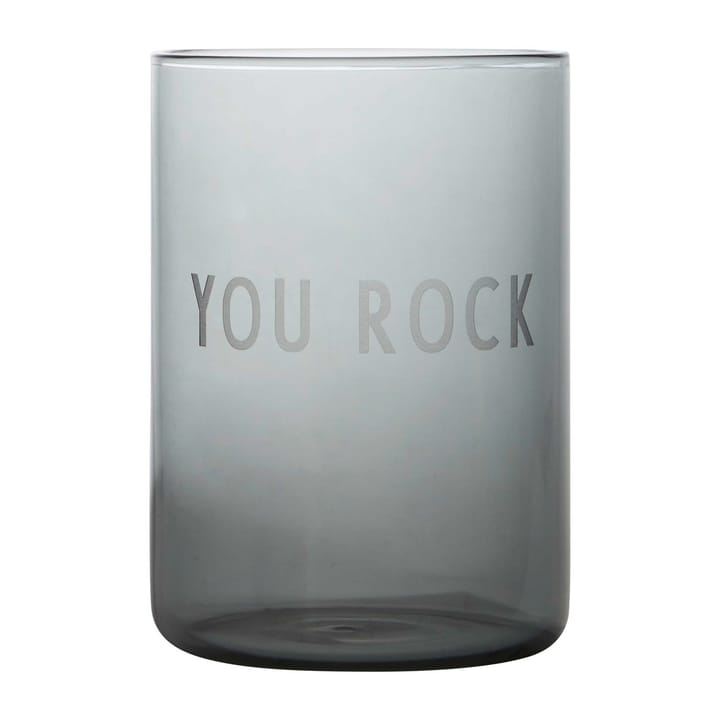 Design Letters favourite glass 35 cl - You rock-黑色 - Design Letters